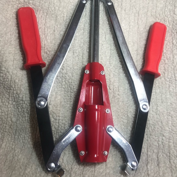 Double Lever Handle Wine Bottle Corker, Red & BLK - Picture 4 of 4